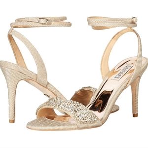 NEW IN BOX! Badgley Mischka Jen Ankle-Wrap Heels